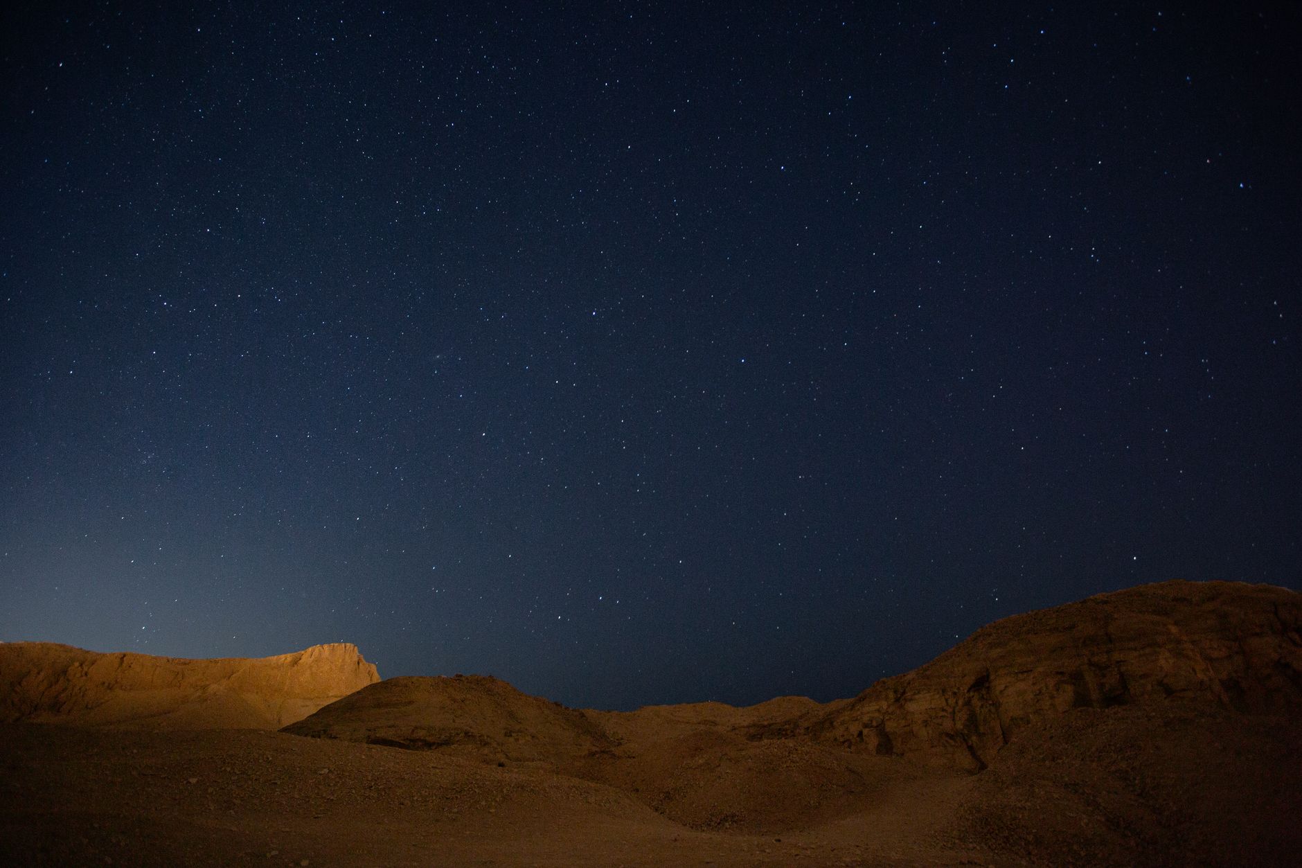 Starry night sky, God has already prepared provision before we arrive at the moment we need it